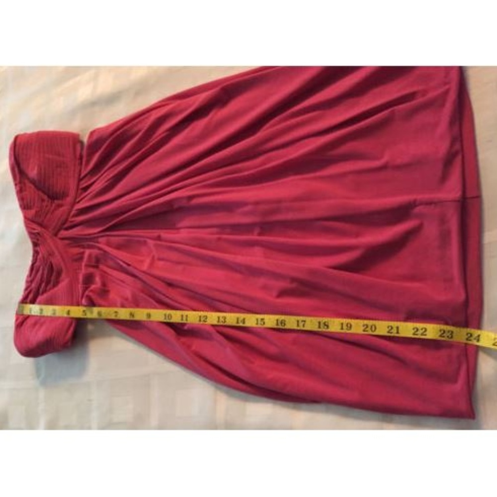 Bcbg Maxazria Strapless Drape Open Back Dress Xs - image 4